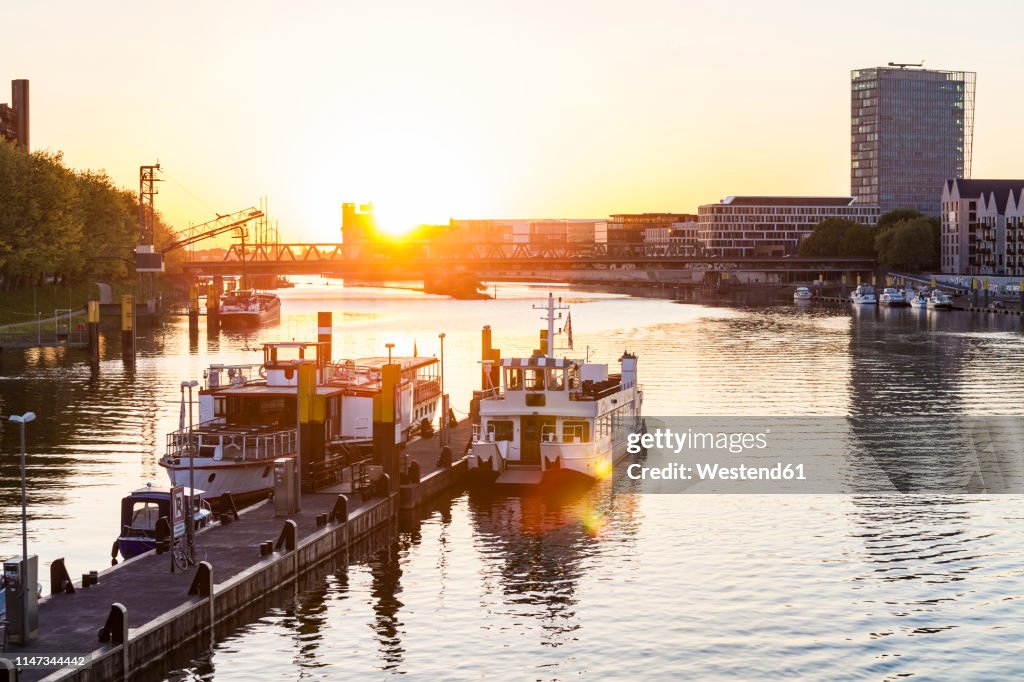 Stephani Bridge Germany Free Hanseatic City Of Bremen Schlachte Weser Jetty Excursion ...