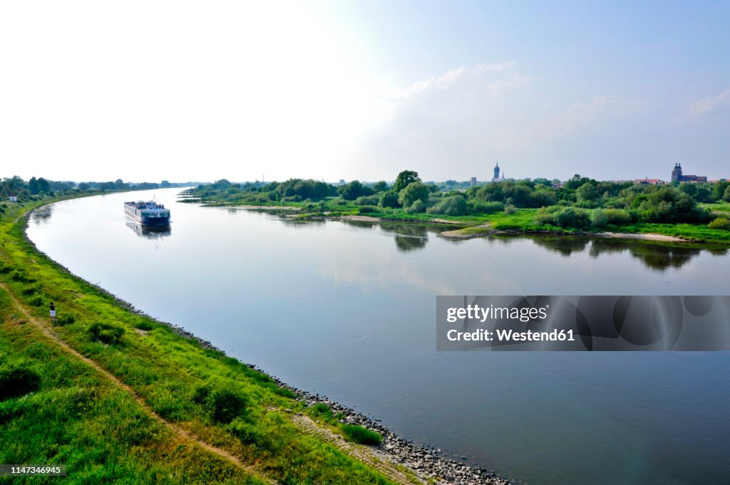 Germany, Saxony-Anhalt, the Elbe before Wittenberg