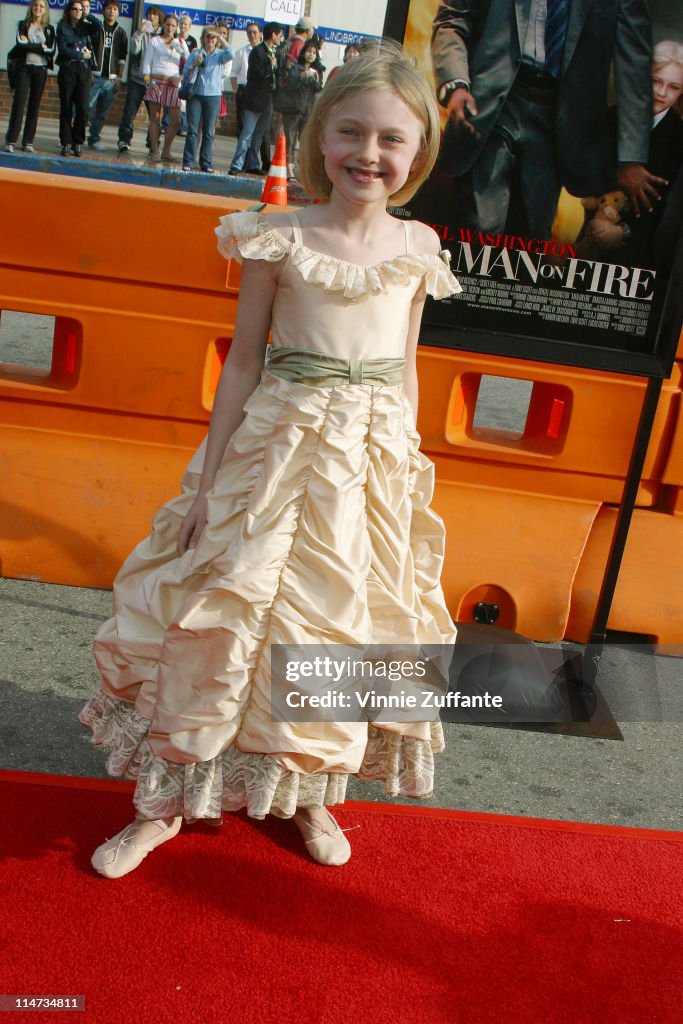 Dakota Fanning; Man on Fire Premiere; Mann's National Theater; Westwood, CA; 04/18/2004
