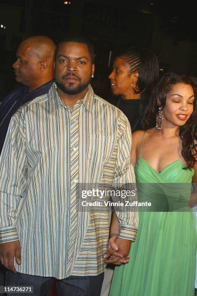 Ice Cube and wife Kim attending the Barbershop 2: Back in Business premiere Grauman's Chinese Theatre in Hollywood, Ca 01/20/04