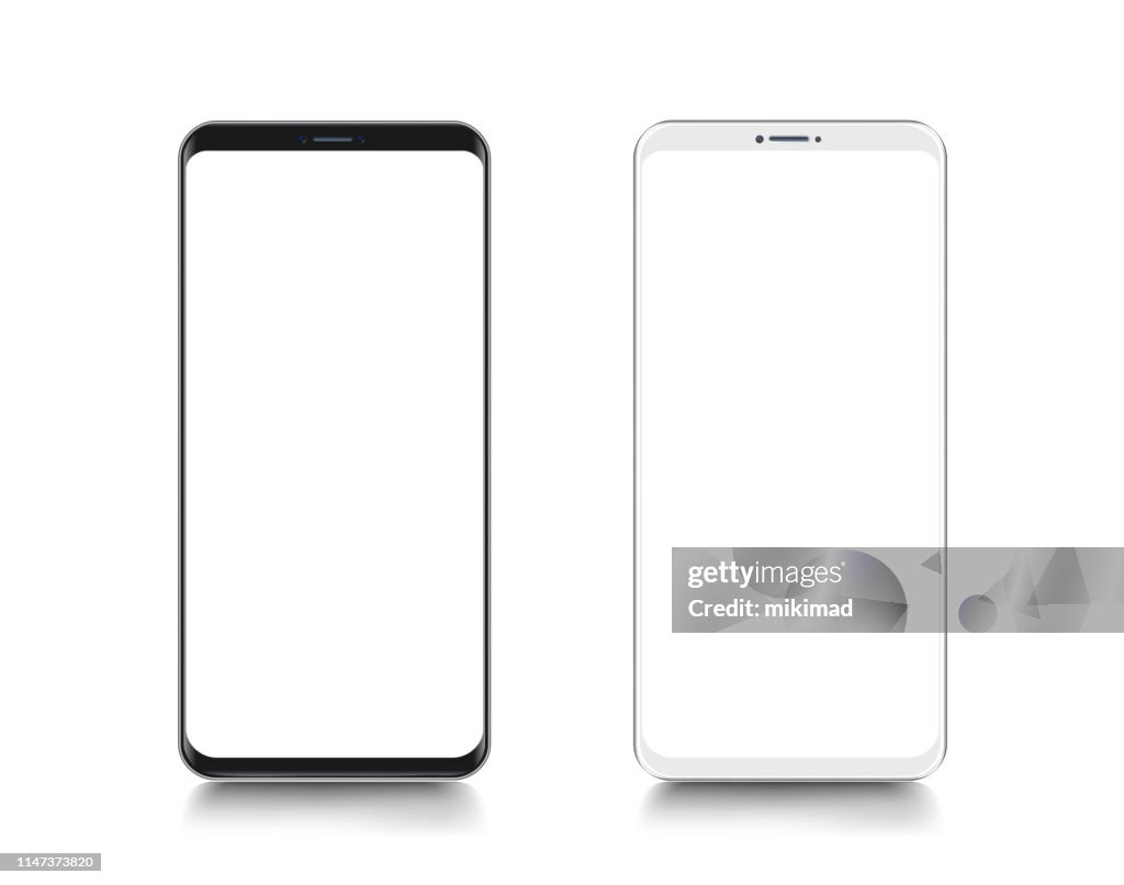 Smartphone. Mobile phone Template. Telephone. Realistic vector illustration of Digital devices