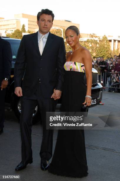 Ben Affleck and Jennifer Lopez arriving for the premiere of "Daredevil" at Mann's Village Theater in Westwood, CA 02/09/03