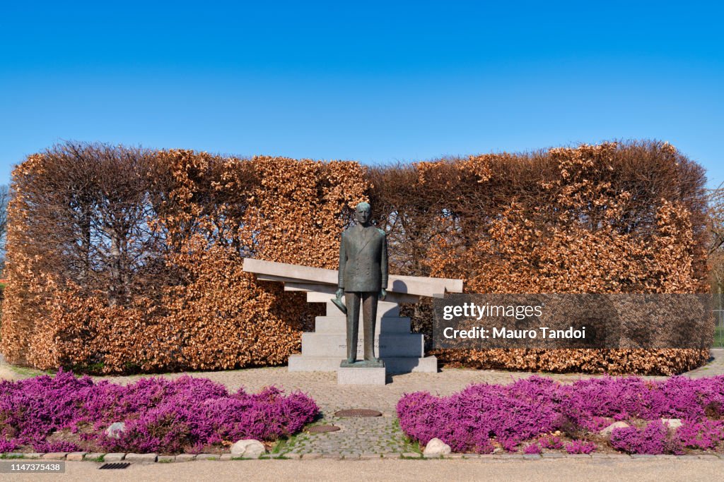 Danish King Frederik 9th Statue, Copenhagen, Zealand, Denmark, Europe