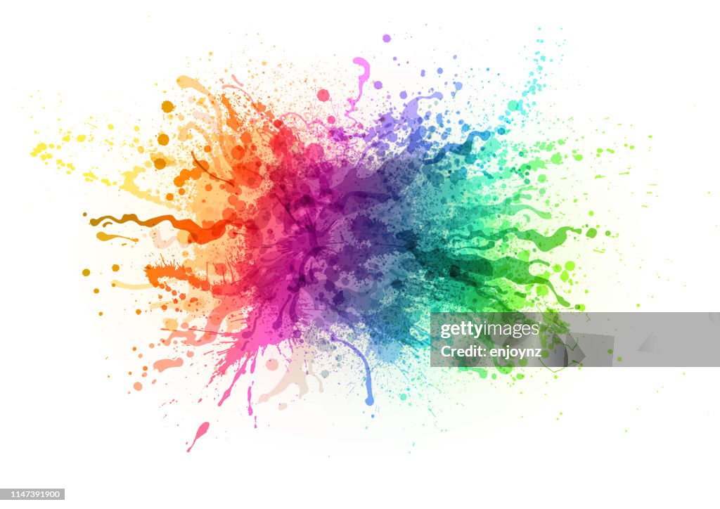 Rainbow Paint splash