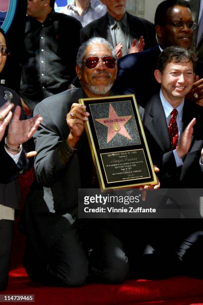 Morgan Freeman Honored With A Star On The Hollywood Walk Of Fame, Hollywood, CA. 03/18/03