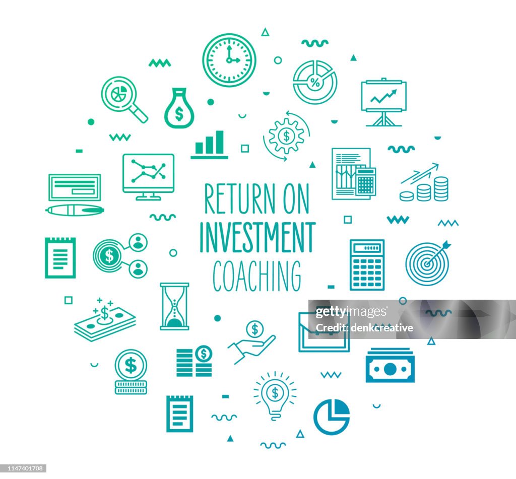 Retour sur investissement coaching style Infographic Design