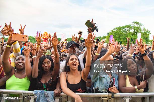 General view of the crowd on Day 2 at The Ends festival at Lloyd Park on May 31, 2019 in Croydon, England.