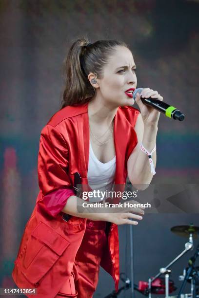 German singer Alice Merton performs live on stage during the Peace X Peace Festival at the Parkbuehne Wuhlheide on June 1, 2019 in Berlin, Germany.