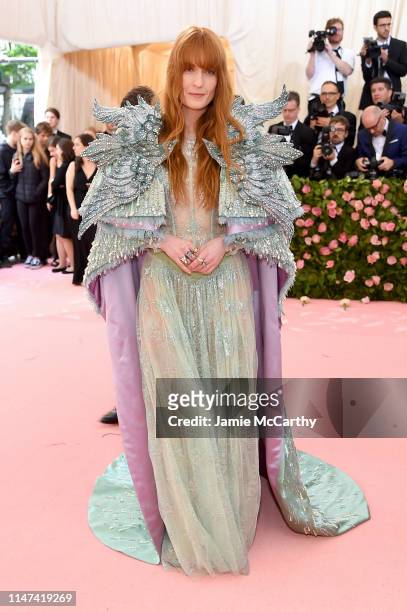 Florence Welch attends The 2019 Met Gala Celebrating Camp: Notes on Fashion at Metropolitan Museum of Art on May 06, 2019 in New York City.