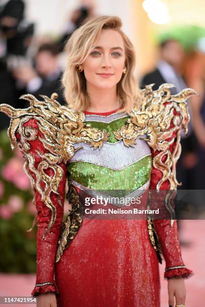 Saoirse Ronan attends The 2019 Met Gala Celebrating Camp: Notes on Fashion at Metropolitan Museum of Art on May 06, 2019 in New York City.