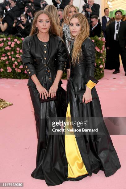 Mary Kate Olsen and Ashley Olsen attend The 2019 Met Gala Celebrating Camp: Notes on Fashion at Metropolitan Museum of Art on May 06, 2019 in New...