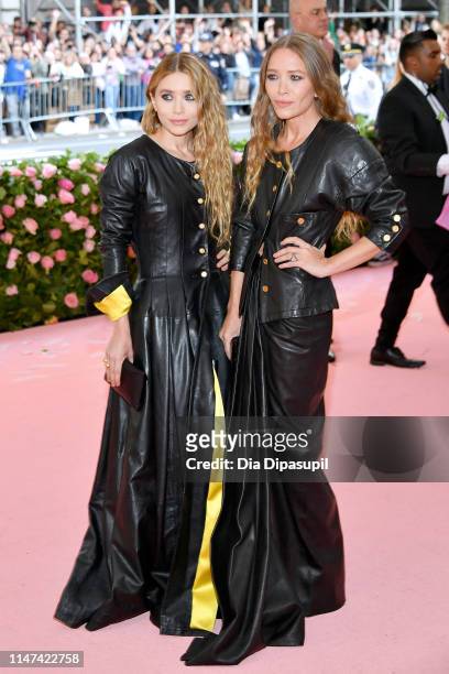 Ashley Olsen and Mary Kate Olsen attends The 2019 Met Gala Celebrating Camp: Notes on Fashion at Metropolitan Museum of Art on May 06, 2019 in New...