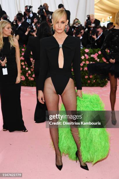 Amber Valletta attends The 2019 Met Gala Celebrating Camp: Notes on Fashion at Metropolitan Museum of Art on May 06, 2019 in New York City.