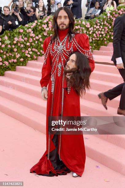 Jared Leto attends The 2019 Met Gala Celebrating Camp: Notes on Fashion at Metropolitan Museum of Art on May 06, 2019 in New York City.