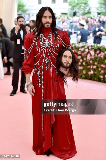 Jared Leto attends The 2019 Met Gala Celebrating Camp: Notes on Fashion at Metropolitan Museum of Art on May 06, 2019 in New York City.