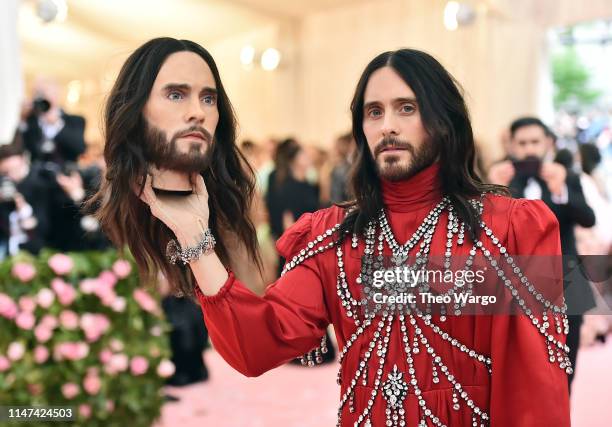 Jared Leto attends The 2019 Met Gala Celebrating Camp: Notes on Fashion at Metropolitan Museum of Art on May 06, 2019 in New York City.