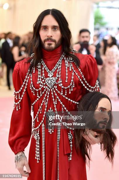 Jared Leto attends The 2019 Met Gala Celebrating Camp: Notes on Fashion at Metropolitan Museum of Art on May 06, 2019 in New York City.