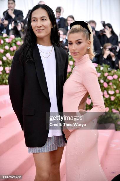 Alexander Wang and Hailey Bieber attend The 2019 Met Gala Celebrating Camp: Notes on Fashion at Metropolitan Museum of Art on May 06, 2019 in New...