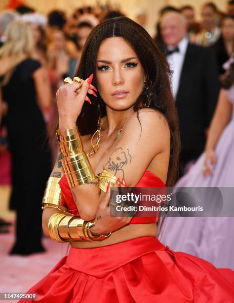 Halsey attends The 2019 Met Gala Celebrating Camp: Notes on Fashion at Metropolitan Museum of Art on May 06, 2019 in New York City.