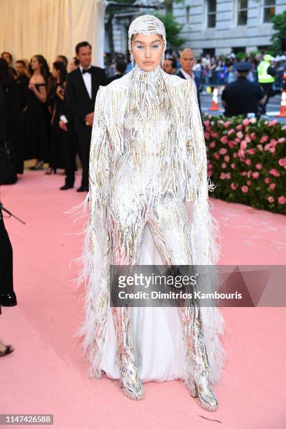 Gigi Hadid attends The 2019 Met Gala Celebrating Camp: Notes on Fashion at Metropolitan Museum of Art on May 06, 2019 in New York City.