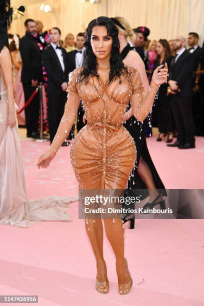 Kim Kardashian West attends The 2019 Met Gala Celebrating Camp: Notes on Fashion at Metropolitan Museum of Art on May 06, 2019 in New York City.