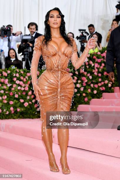 Kim Kardashian West attends The 2019 Met Gala Celebrating Camp: Notes on Fashion at Metropolitan Museum of Art on May 06, 2019 in New York City.