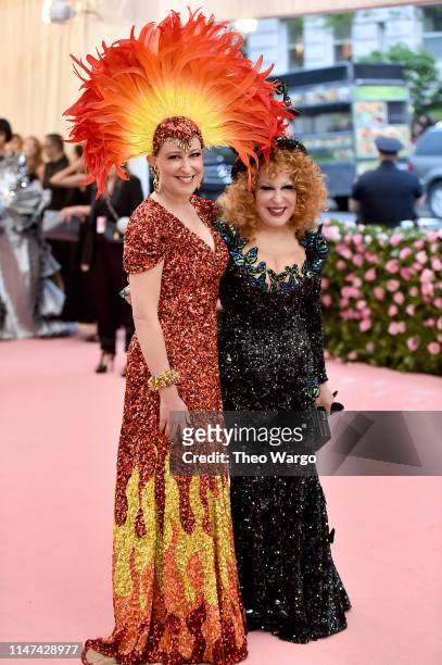 Sophie Von Haselberg and Bette Midler attend The 2019 Met Gala Celebrating Camp: Notes on Fashion at Metropolitan Museum of Art on May 06, 2019 in...