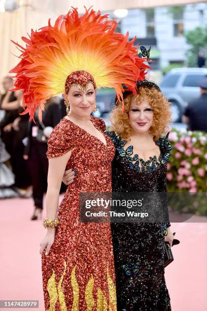 Sophie Von Haselberg and Bette Midler attend The 2019 Met Gala Celebrating Camp: Notes on Fashion at Metropolitan Museum of Art on May 06, 2019 in...