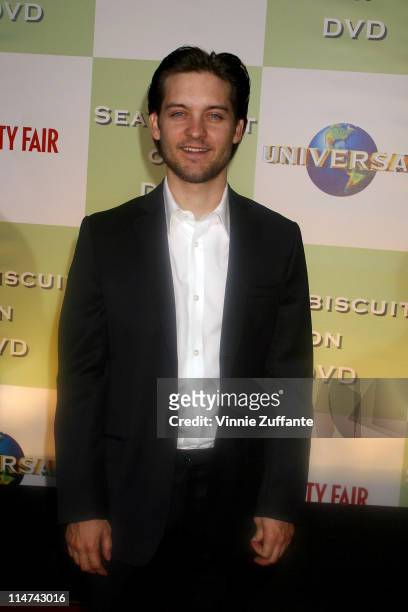 Toby Maguire arriving at the Seabiscuit DVD Release Party in Beverly Hills, CA.