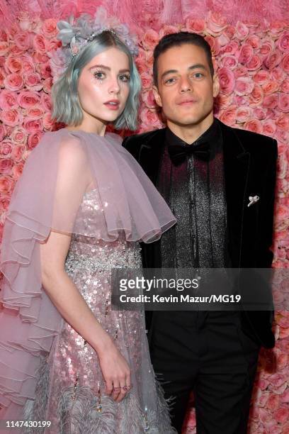 Lucy Boynton and Rami Malek attends The 2019 Met Gala Celebrating Camp: Notes on Fashion at Metropolitan Museum of Art on May 06, 2019 in New York...