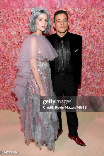 Lucy Boynton and Rami Malek attends The 2019 Met Gala Celebrating Camp: Notes on Fashion at Metropolitan Museum of Art on May 06, 2019 in New York...