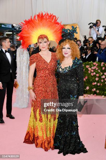 Sophie Von Haselberg and Bette Midler attend The 2019 Met Gala Celebrating Camp: Notes on Fashion at Metropolitan Museum of Art on May 06, 2019 in...