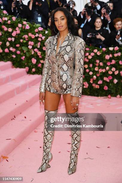 Solange Knowles attends The 2019 Met Gala Celebrating Camp: Notes on Fashion at Metropolitan Museum of Art on May 06, 2019 in New York City.