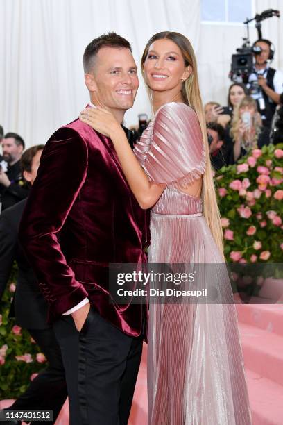 Tom Brady and Gisele Bündchen attend The 2019 Met Gala Celebrating Camp: Notes on Fashion at Metropolitan Museum of Art on May 06, 2019 in New York...