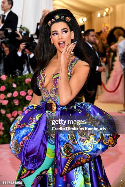 Dua Lipa attends The 2019 Met Gala Celebrating Camp: Notes on Fashion at Metropolitan Museum of Art on May 06, 2019 in New York City.