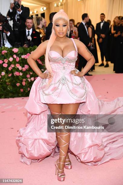 Nicki Minaj attends The 2019 Met Gala Celebrating Camp: Notes on Fashion at Metropolitan Museum of Art on May 06, 2019 in New York City.