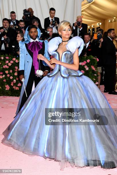 Law Roach and Zendaya attend The 2019 Met Gala Celebrating Camp: Notes on Fashion at Metropolitan Museum of Art on May 06, 2019 in New York City.