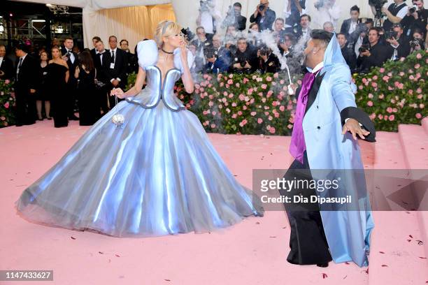 Zendaya and Law Roach attend The 2019 Met Gala Celebrating Camp: Notes on Fashion at Metropolitan Museum of Art on May 06, 2019 in New York City.