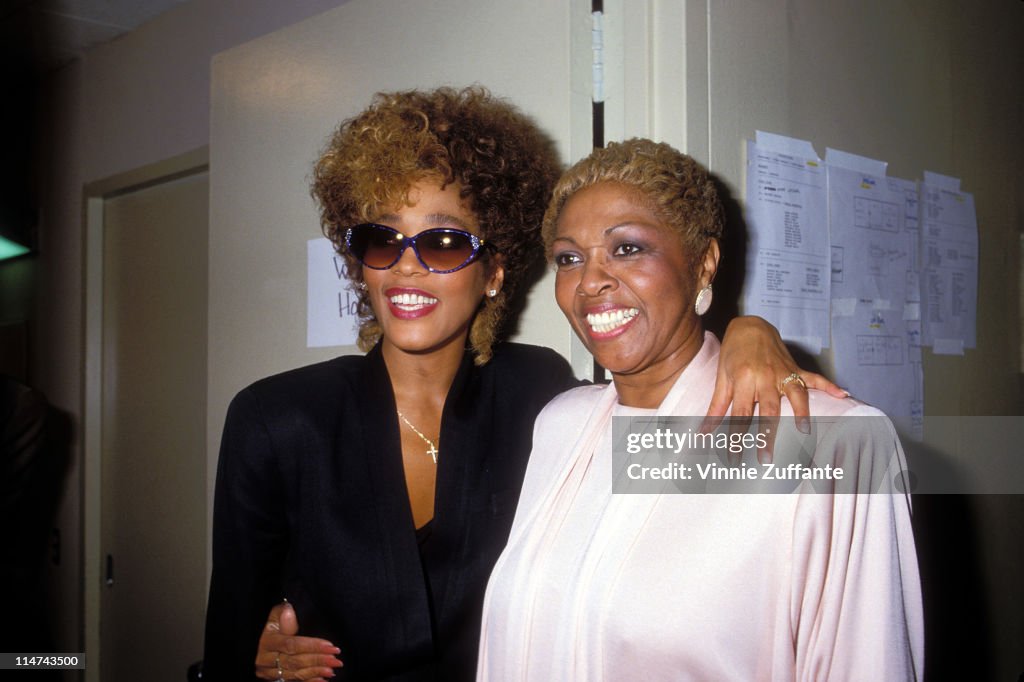 Whitney Houston and mother Cissy Houston. March 1987