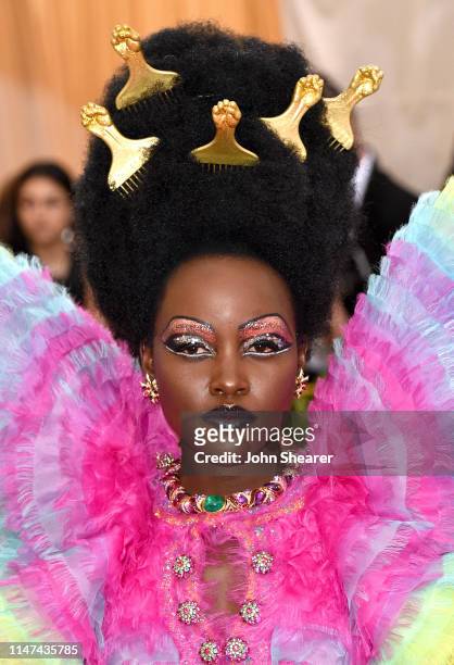 Lupita Nyong'o attends The 2019 Met Gala Celebrating Camp: Notes on Fashion at Metropolitan Museum of Art on May 06, 2019 in New York City.