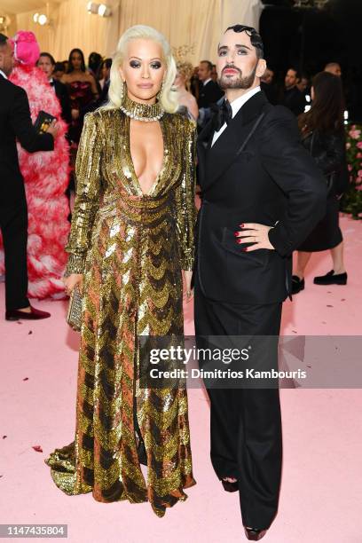 Rita Ora and Marc Jacobs attend The 2019 Met Gala Celebrating Camp: Notes on Fashion at Metropolitan Museum of Art on May 06, 2019 in New York City.