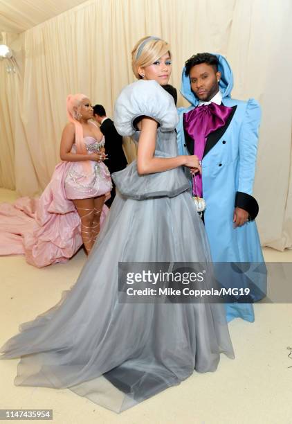 Zendaya and Law Roach attend The 2019 Met Gala Celebrating Camp: Notes on Fashion at Metropolitan Museum of Art on May 06, 2019 in New York City.
