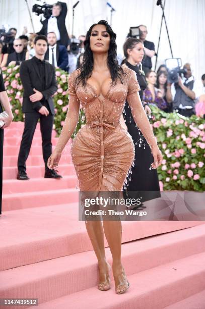 Kim Kardashian West attends The 2019 Met Gala Celebrating Camp: Notes on Fashion at Metropolitan Museum of Art on May 06, 2019 in New York City.