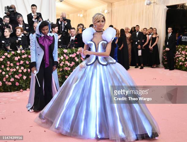 Law Roach and Zendaya attend The 2019 Met Gala Celebrating Camp: Notes on Fashion at Metropolitan Museum of Art on May 06, 2019 in New York City.