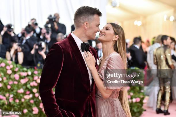 Tom Brady and Gisele Bündchen attend The 2019 Met Gala Celebrating Camp: Notes on Fashion at Metropolitan Museum of Art on May 06, 2019 in New York...