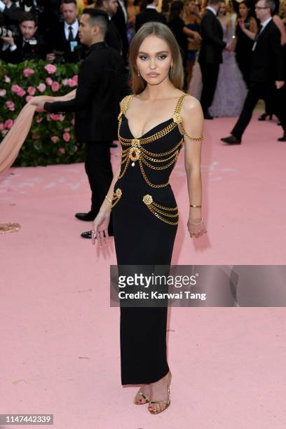 Lily-Rose Depp attends The 2019 Met Gala Celebrating Camp: Notes On Fashion at The Metropolitan Museum of Art on May 06, 2019 in New York City.