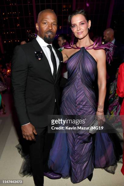 Jamie Foxx and Katie Holmes attend The 2019 Met Gala Celebrating Camp: Notes on Fashion at Metropolitan Museum of Art on May 06, 2019 in New York...