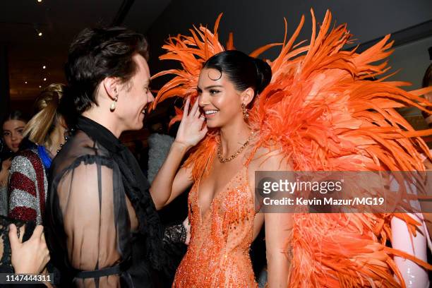 Harry Styles and Kendall Jenner attend The 2019 Met Gala Celebrating Camp: Notes on Fashion at Metropolitan Museum of Art on May 06, 2019 in New York...