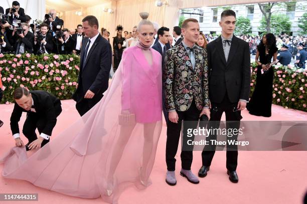 Pom Klementieff, Paul Andrew and Hero Fiennes Tiffin attend The 2019 Met Gala Celebrating Camp: Notes on Fashion at Metropolitan Museum of Art on May...
