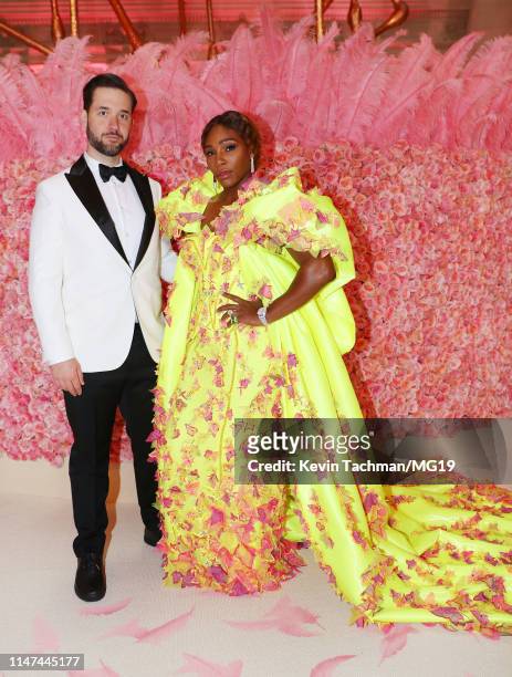 Alexis Ohanian and Serena Williams attend the 2019 Met Gala Celebrating Camp: Notes on Fashion at Metropolitan Museum of Art on May 06, 2019 in New...